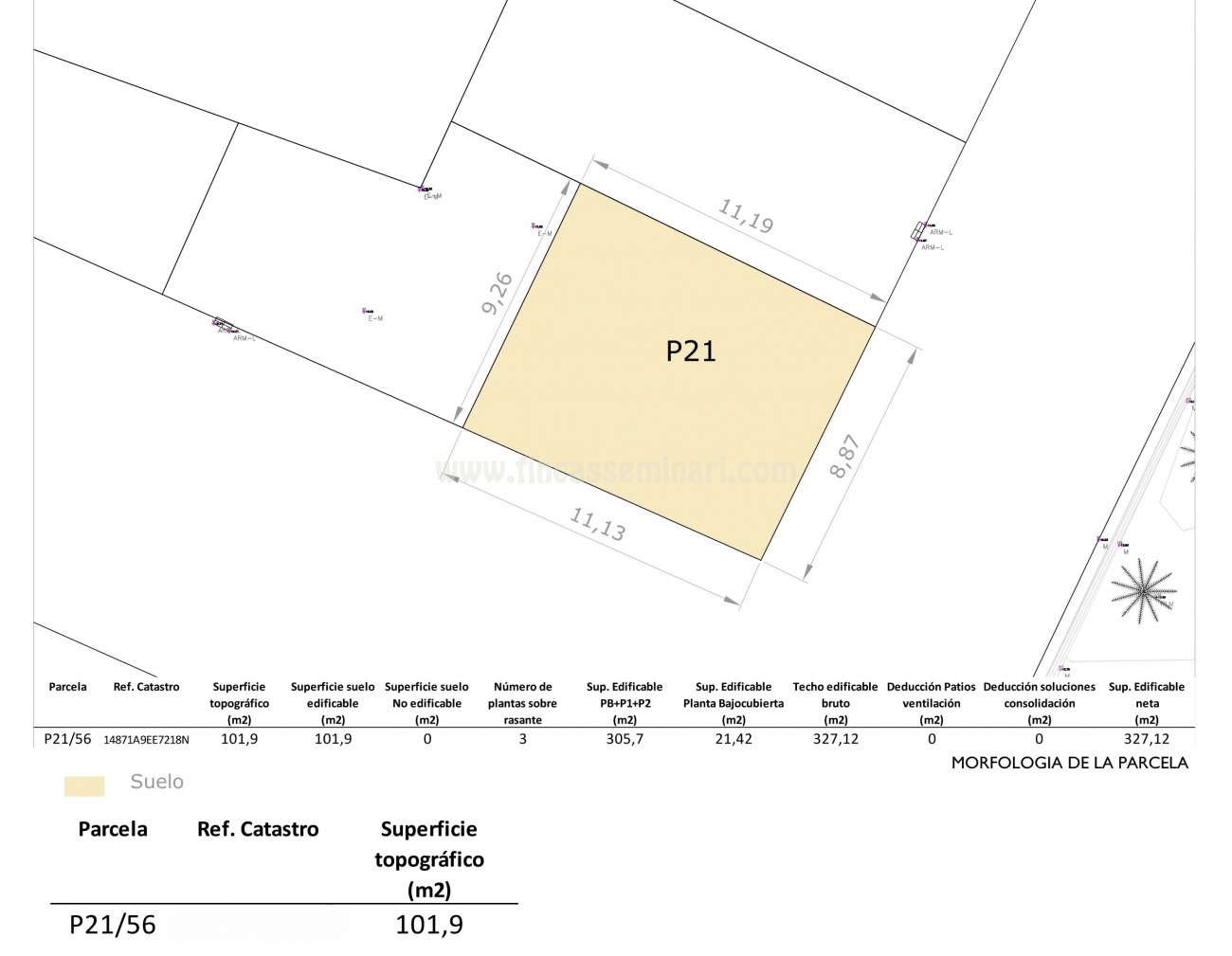 EXCLUSIVO SOLAR EDIFICABLE P.21